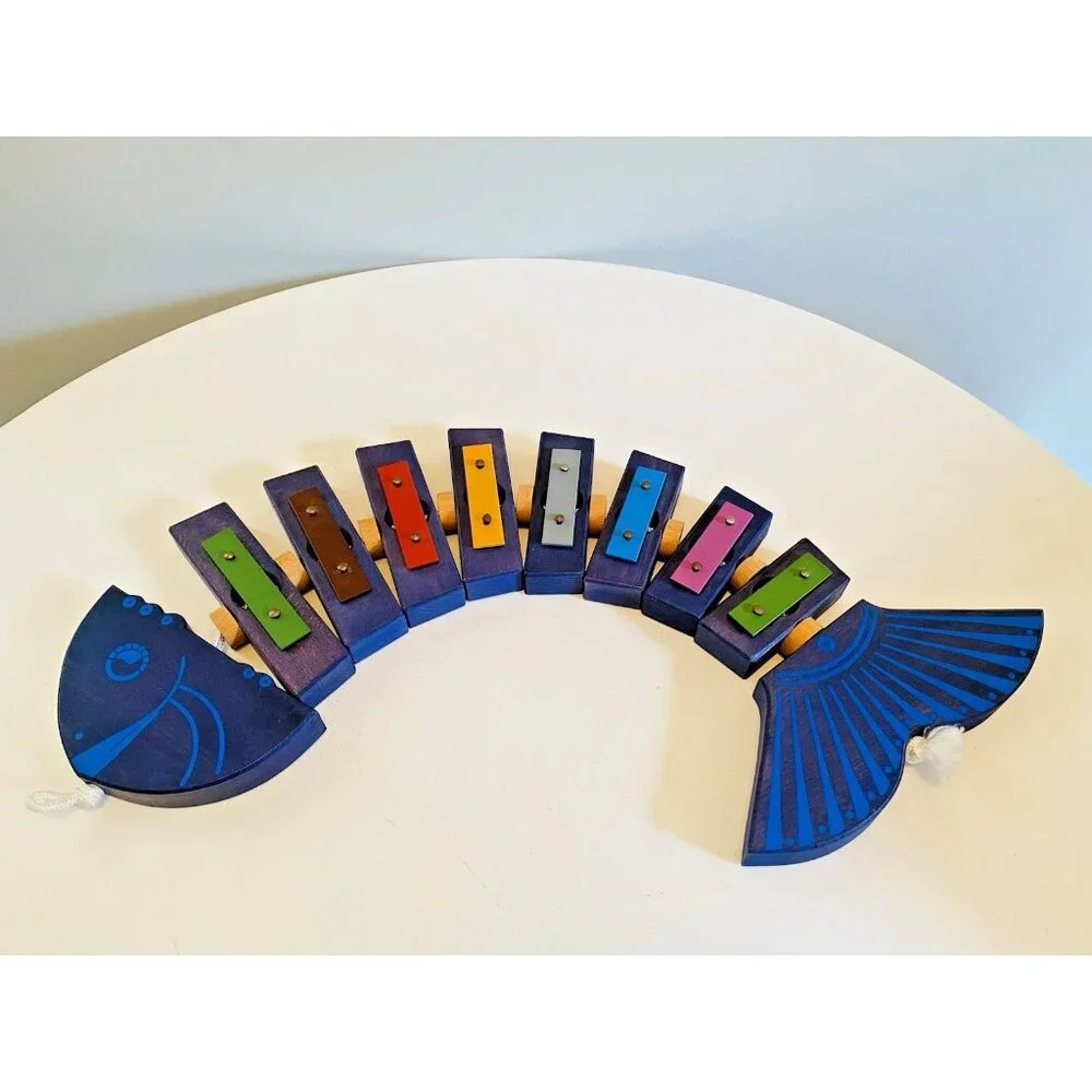 Fish Xylophone Glockenspiel Gerophone Musical Instrument Blue